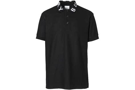 Burberry Ryland Collar Logo Polo Black Men's 